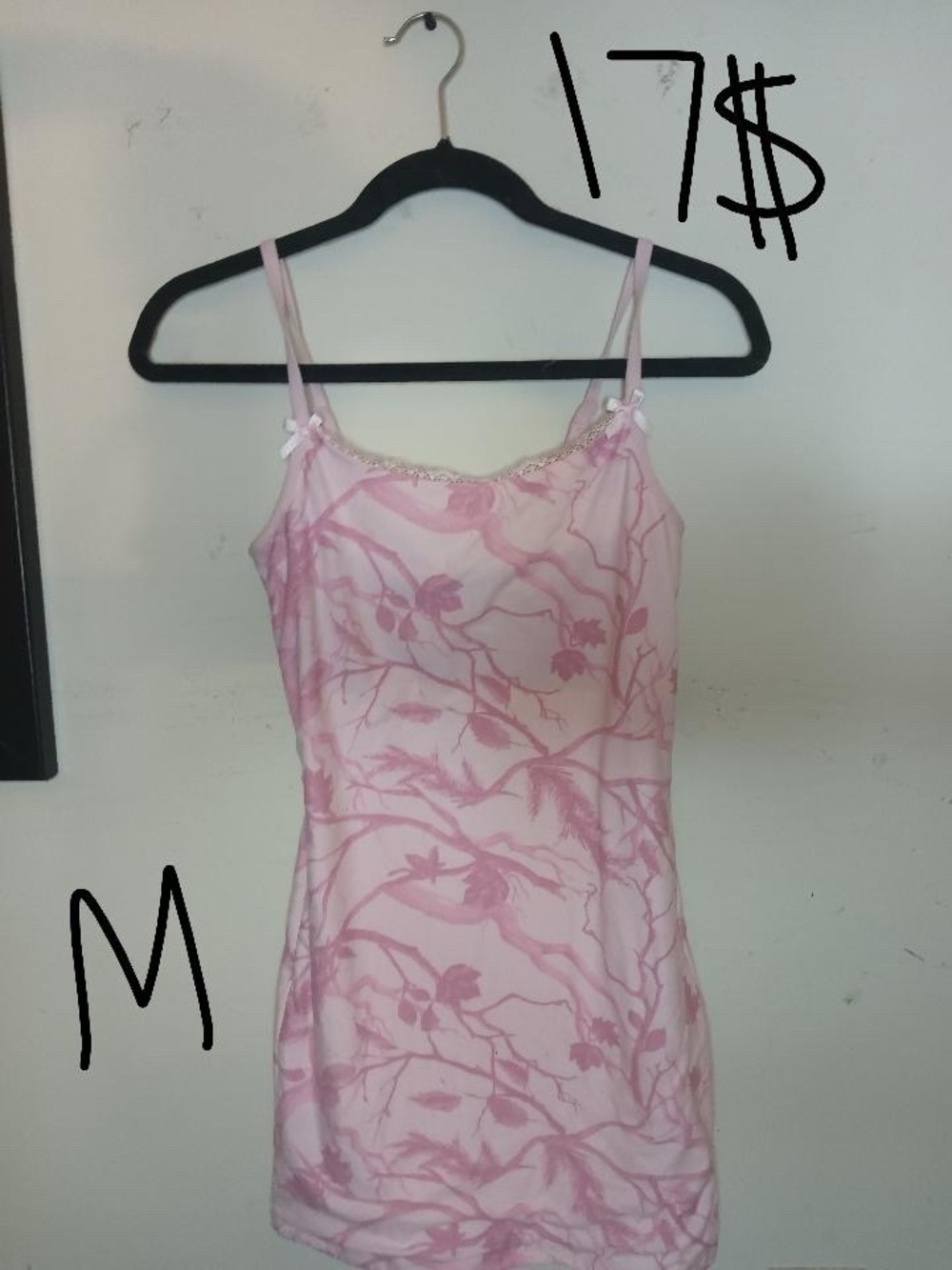 Pink Floral Lace-Trim Slip Dress - Women Intimates